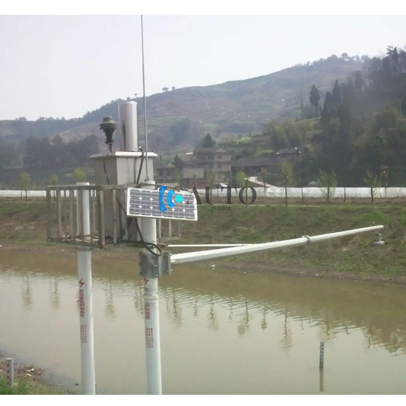 河道水流量测量安装现场示意图